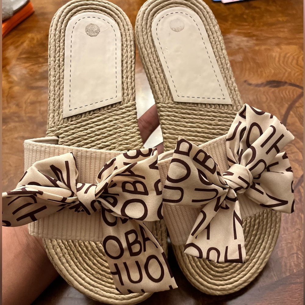 Tan sandals. Size 10